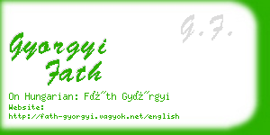 gyorgyi fath business card